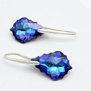Heliotrope Swarovski Crystal Earrings